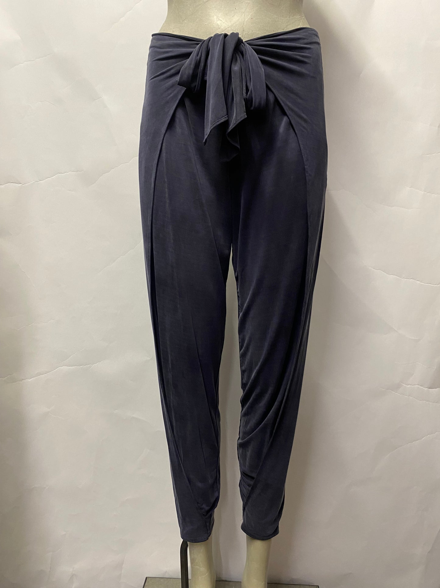 Haute Hippie Navy Stretch Cropped Trousers Small