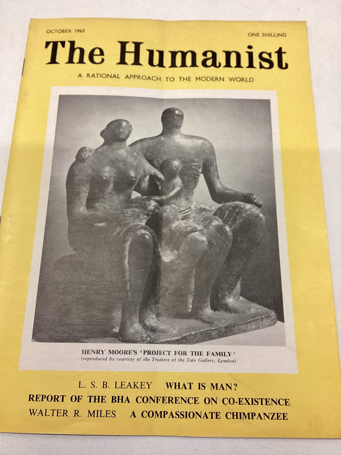 The Humanist L S B Leakey What is Man 1963 Volume 78 Number 10