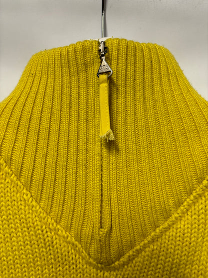 Sportswear Of Sweden (S.O.S) Yellow Wool Blend Rare Vintage Knitted Jumper Large