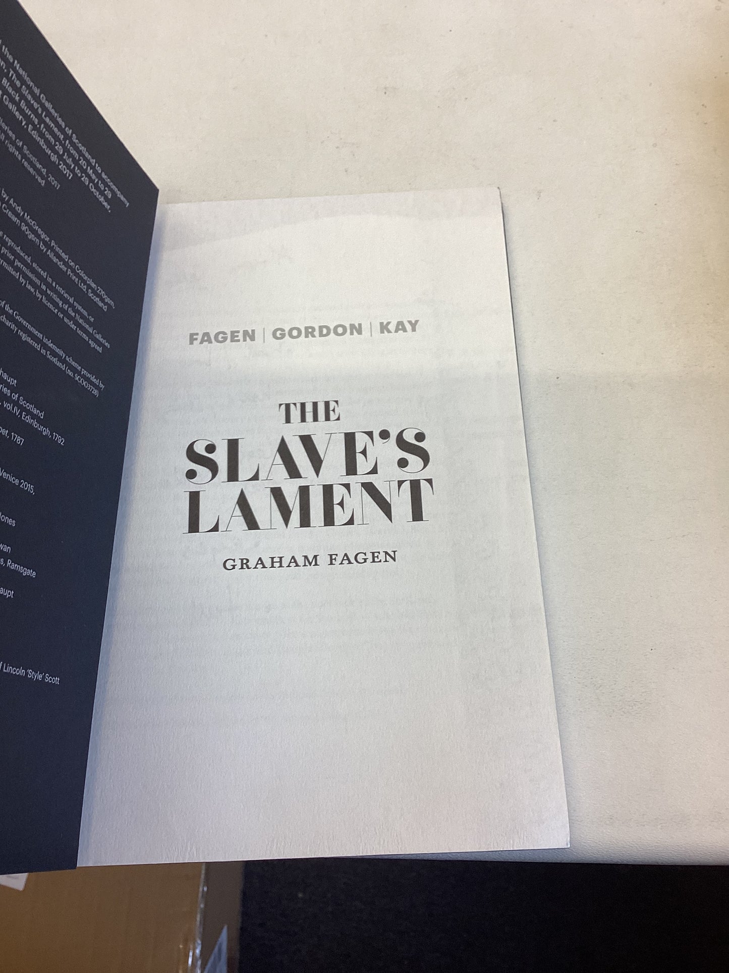 The Slaves Lament Graham Fagen Black Burns Douglas Gordon Exhibitions 2017 National Galleries of Scotland