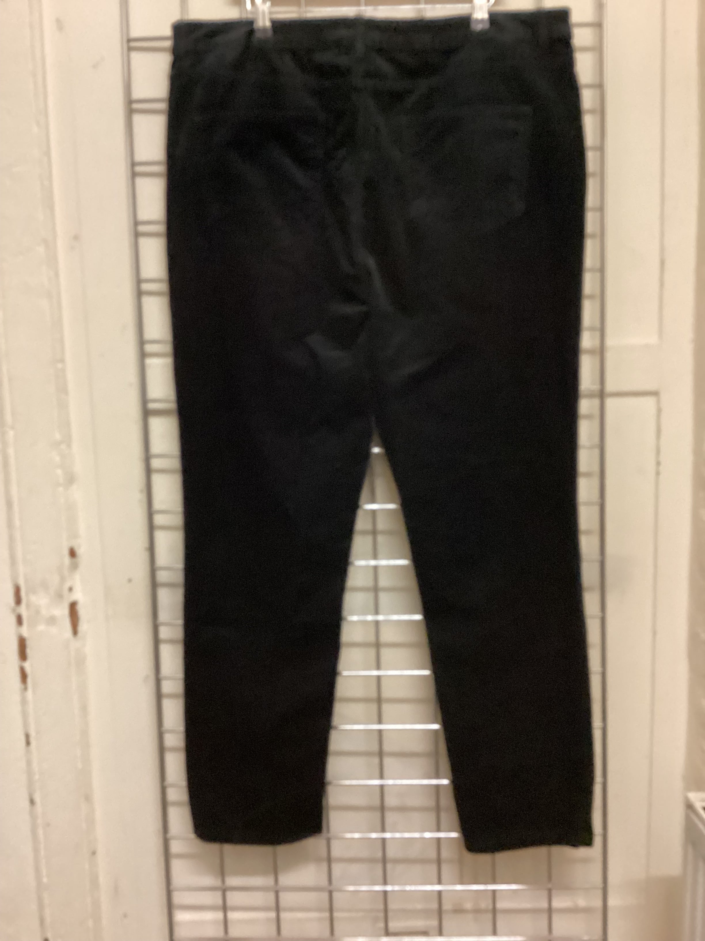 M&S Collection Ponte Pull On Straight Leg Trousers – Black, Size 6 – Mid Rise, Elastic Waist, Flat Front