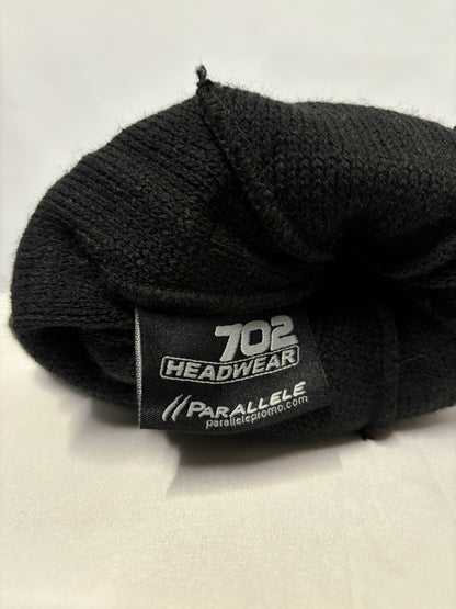 702 Headware Red, White and Black Bobble Hat OS