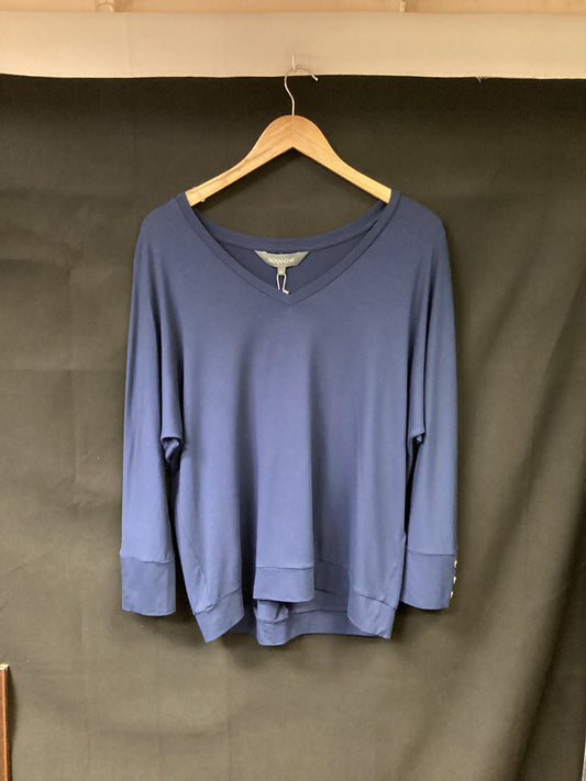 BNWT Sosandar Blue Long Sleeve Blue Top Size 12