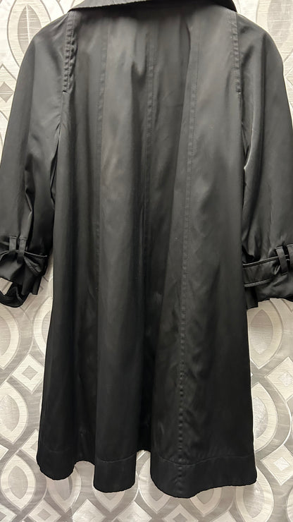 Monsoon Stylish Swing Coat, Black Size 14