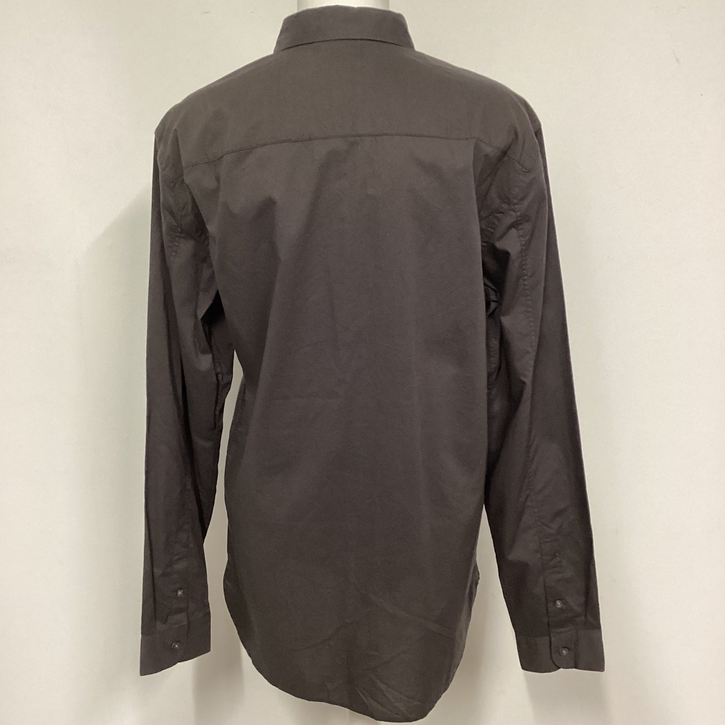 AllSaints Dark Grey Long Sleeve Shirt Size M