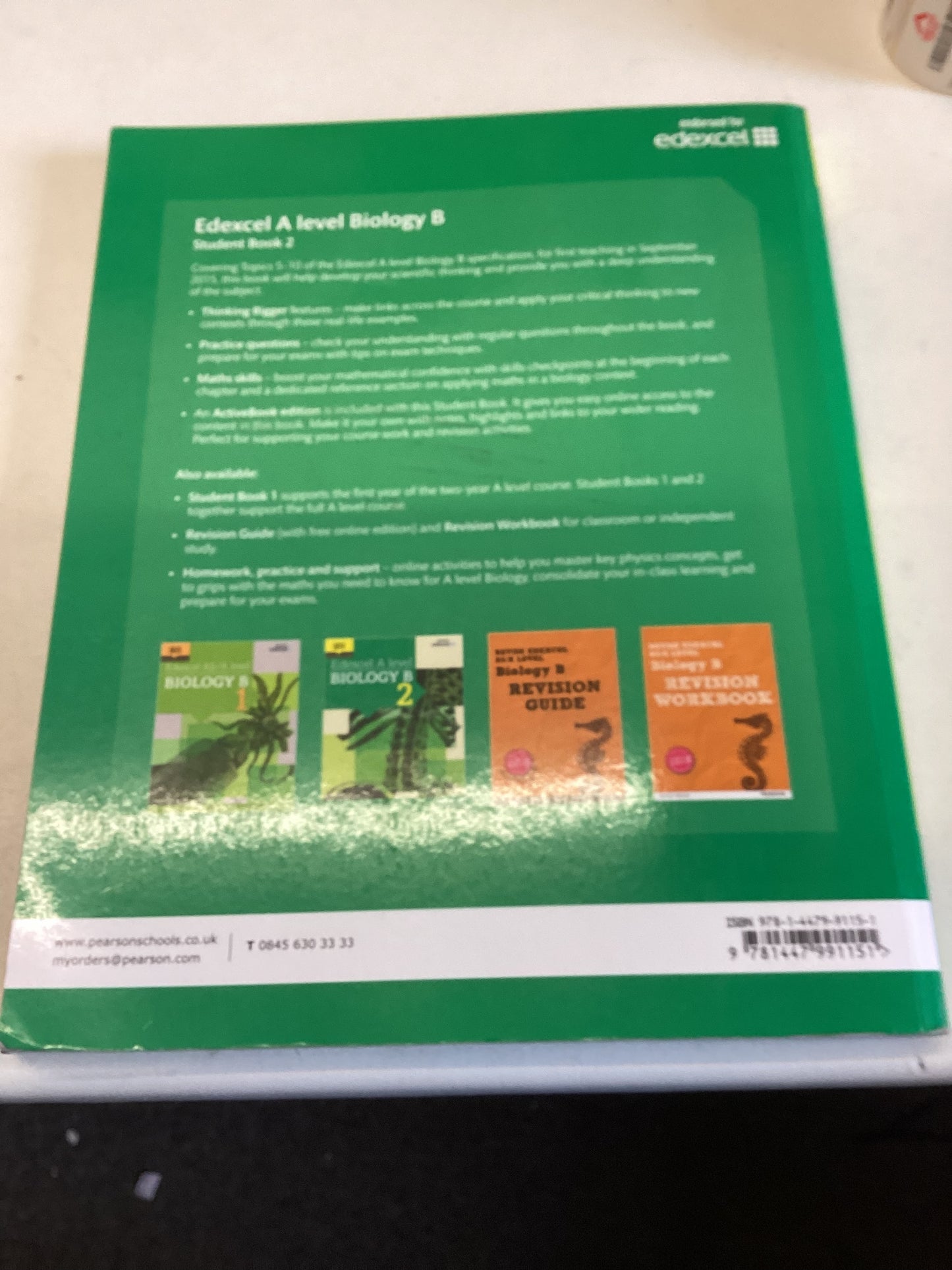 Edexcel A Level Biology B 2 New for 2015 Ann Fullick