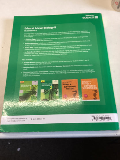 Edexcel A Level Biology B 2 New for 2015 Ann Fullick