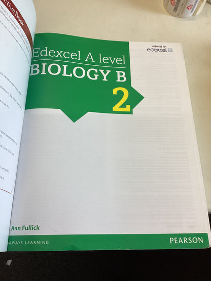 Edexcel A Level Biology B 2 New for 2015 Ann Fullick
