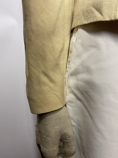 Mulberry Yellow Silk and Linen Jacket 10