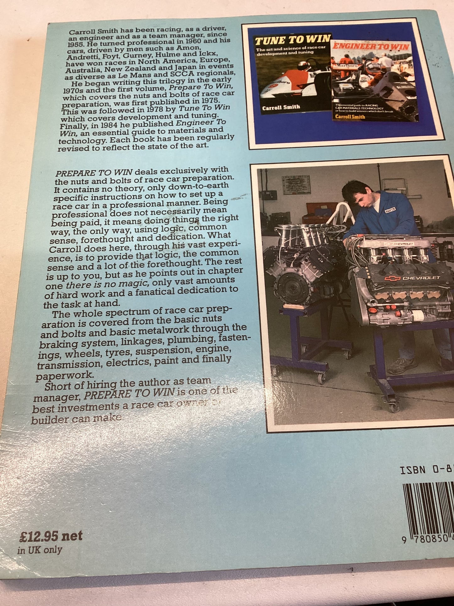 Prepare To Win The Nuts and Bolts guide to Professional Race Car Preparation Carroll Smith