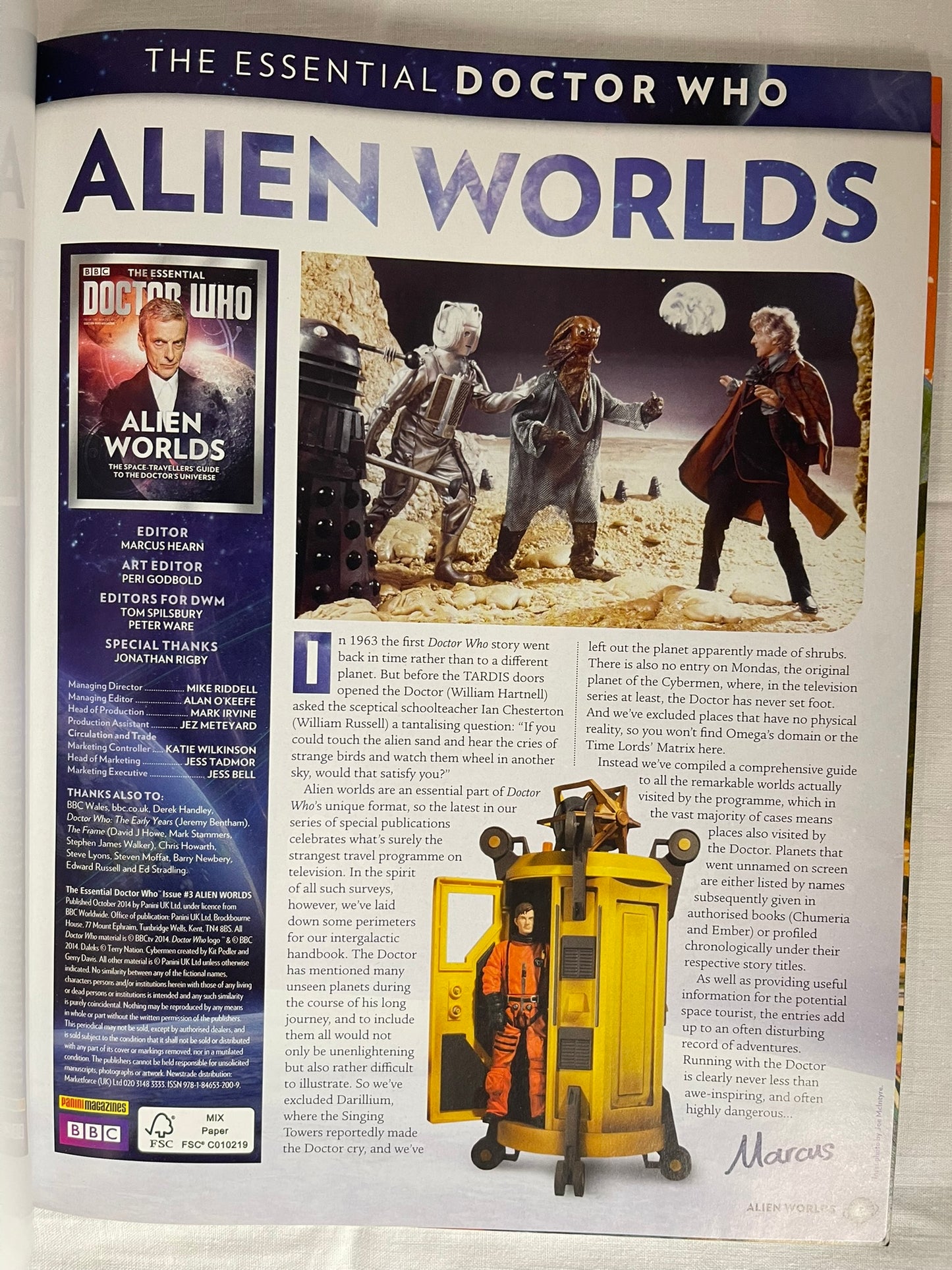 Dr Who The Essential Magazine Issue 3 Alien Worlds