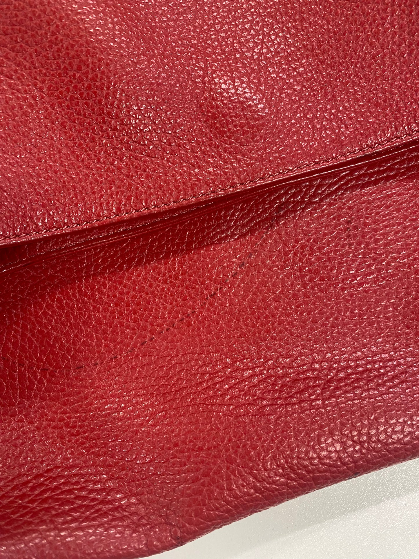 MM6 Margiela Red Leather Rope Handbag