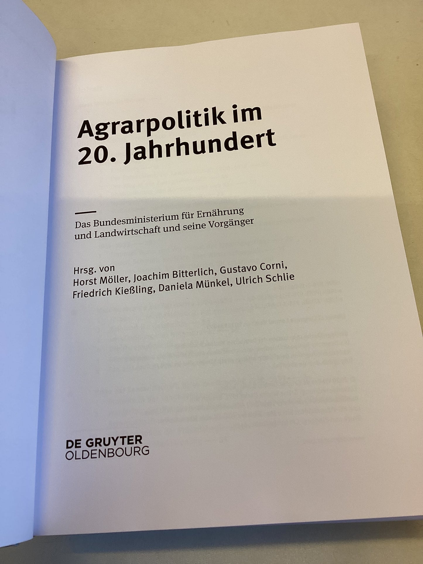 Agrarpolitik Im 20. Jahrhundert