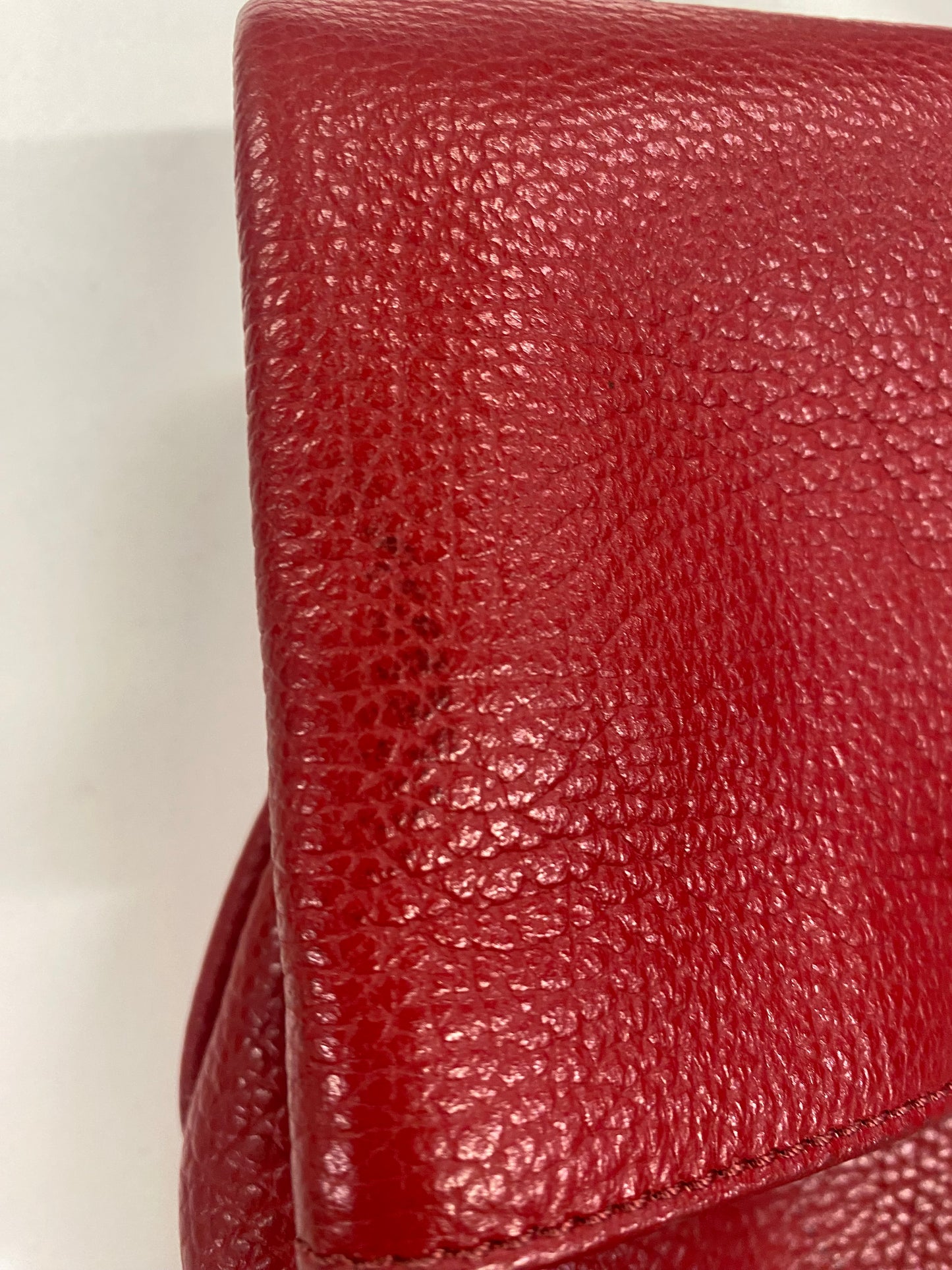 MM6 Margiela Red Leather Rope Handbag