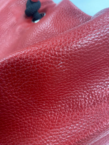 MM6 Margiela Red Leather Rope Handbag