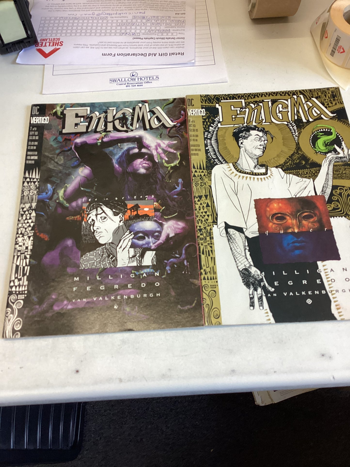 Enigma DC Vertigo Milligan Fegredo Van Valkenburgh Vols 1 to 8