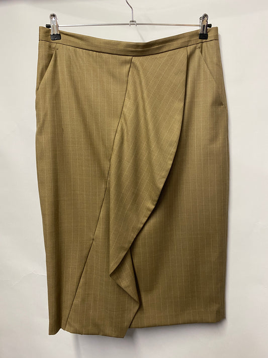 Max Mara Tan Pinstripe Skirt 18