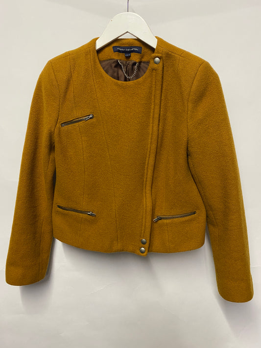 French Connection Mustard Wool Jacket 12