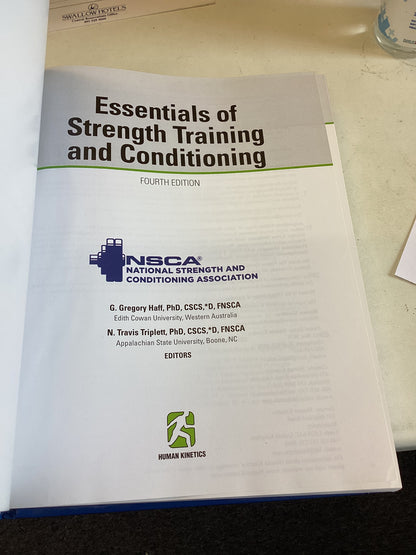 Essentials of Strength Training and Conditioning Includes Exclusive Video of Exercise Technique G Gregor Haff N Travis Triplett