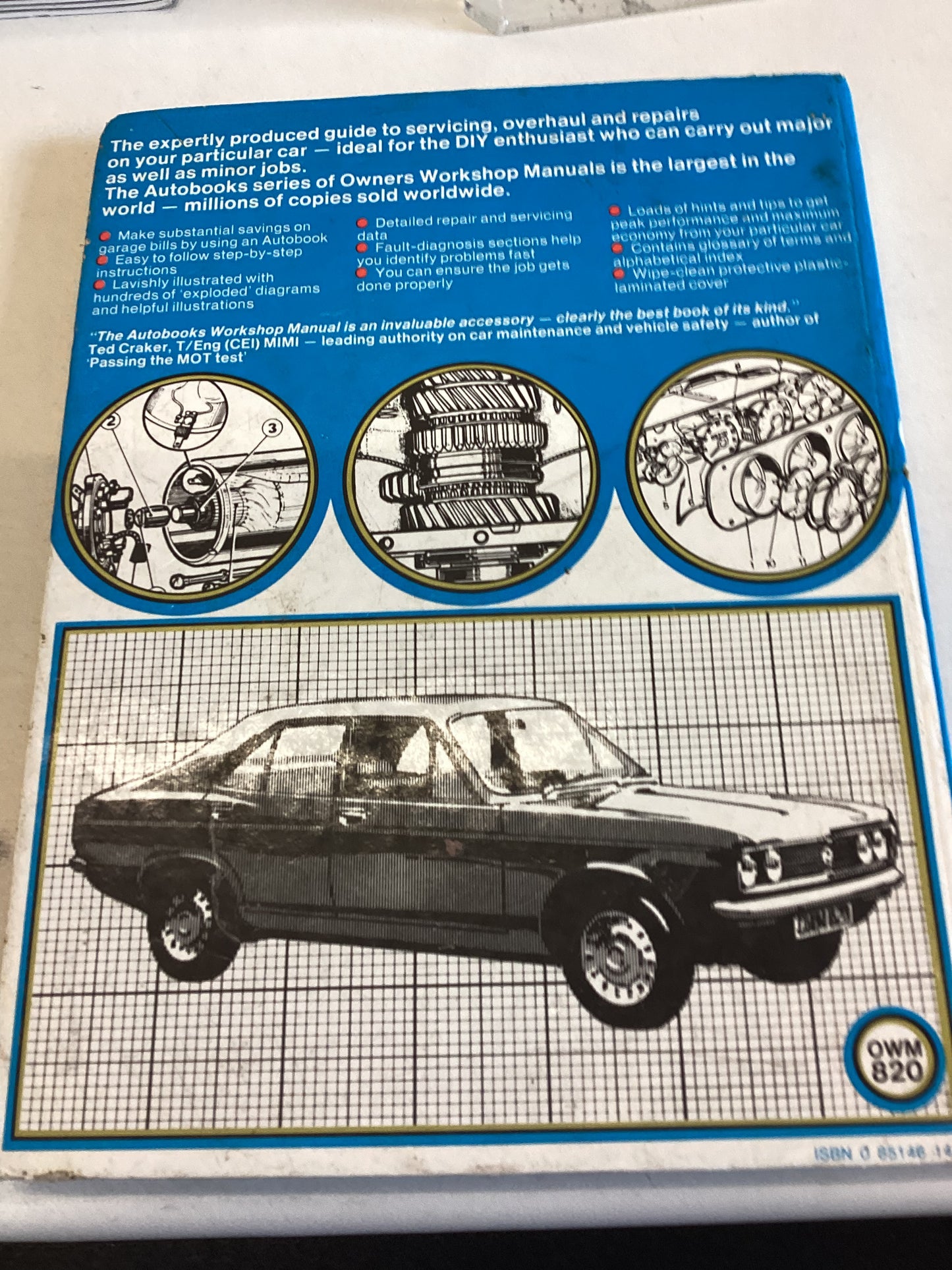 Talbot Avenger Owners Workshop Manual 1970 - 1980 OWM 820