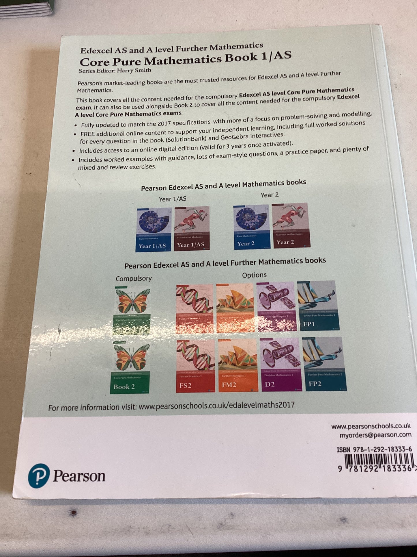 Edexcel AS and A Level Further Mathematics Core Pure Mathematics Book 1/AS 11 - 19 Progression