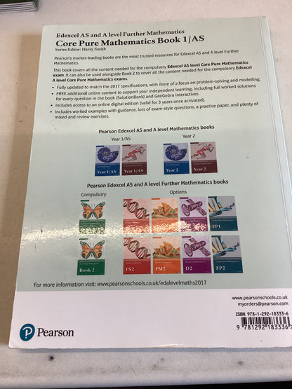 Edexcel AS and A Level Further Mathematics Core Pure Mathematics Book 1/AS 11 - 19 Progression