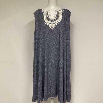 BNWT Max Studio Blue Sleeveless Jersey Dress Size 24