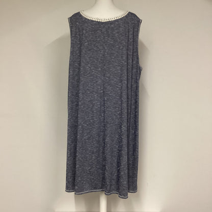 BNWT Max Studio Blue Sleeveless Jersey Dress Size 24