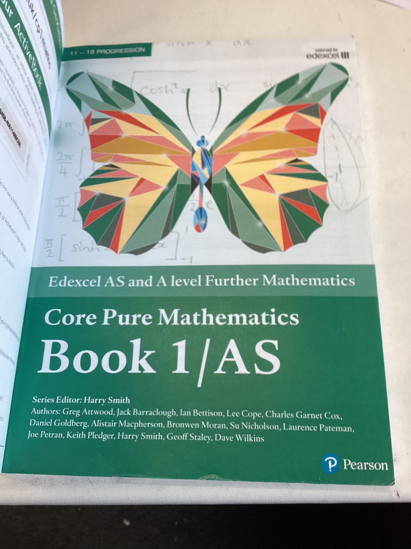 Edexcel AS and A Level Further Mathematics Core Pure Mathematics Book 1/AS 11 - 19 Progression