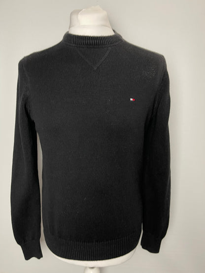 Tommy Hilfiger Black Cotton Jumper XS