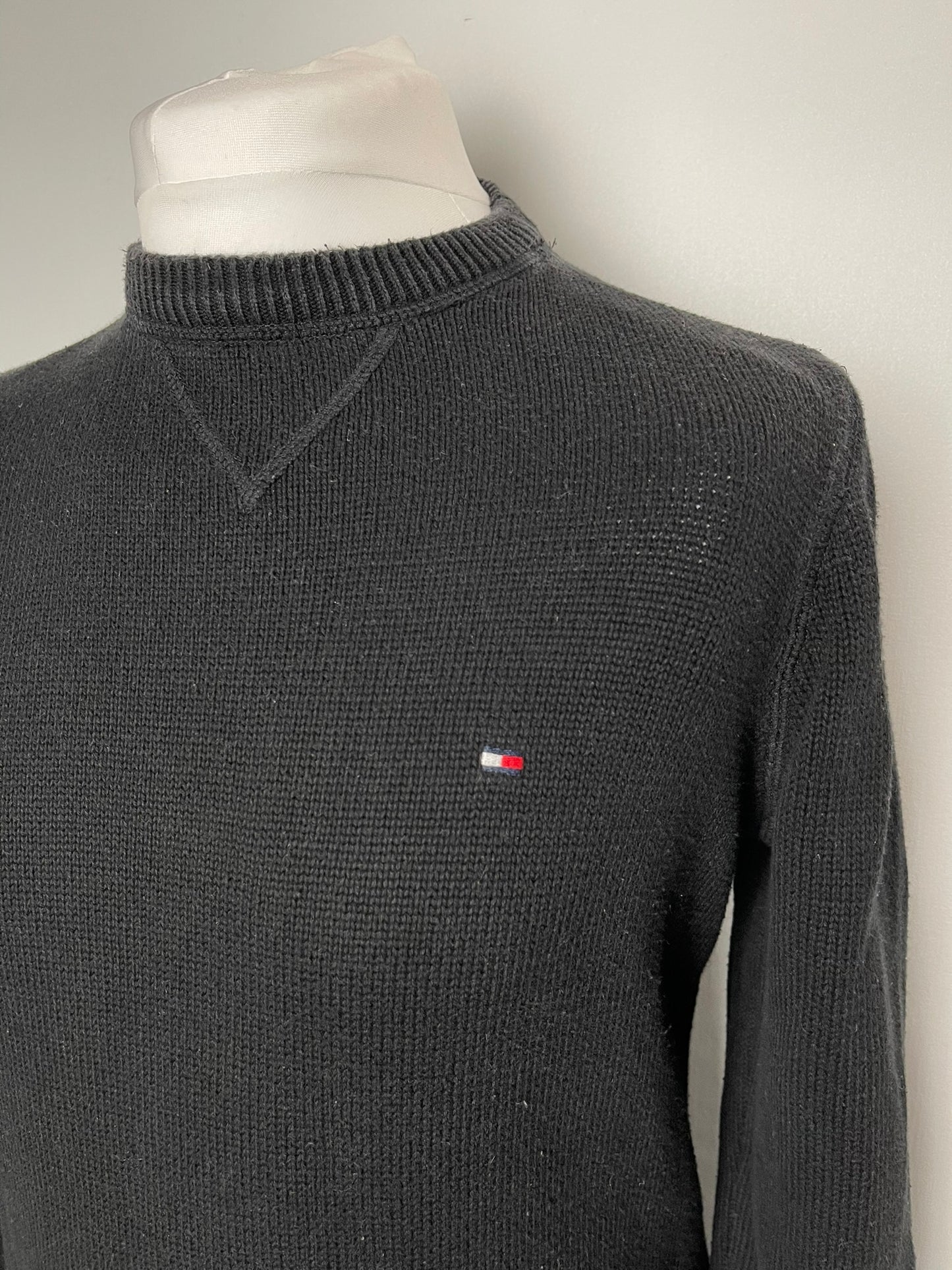 Tommy Hilfiger Black Cotton Jumper XS