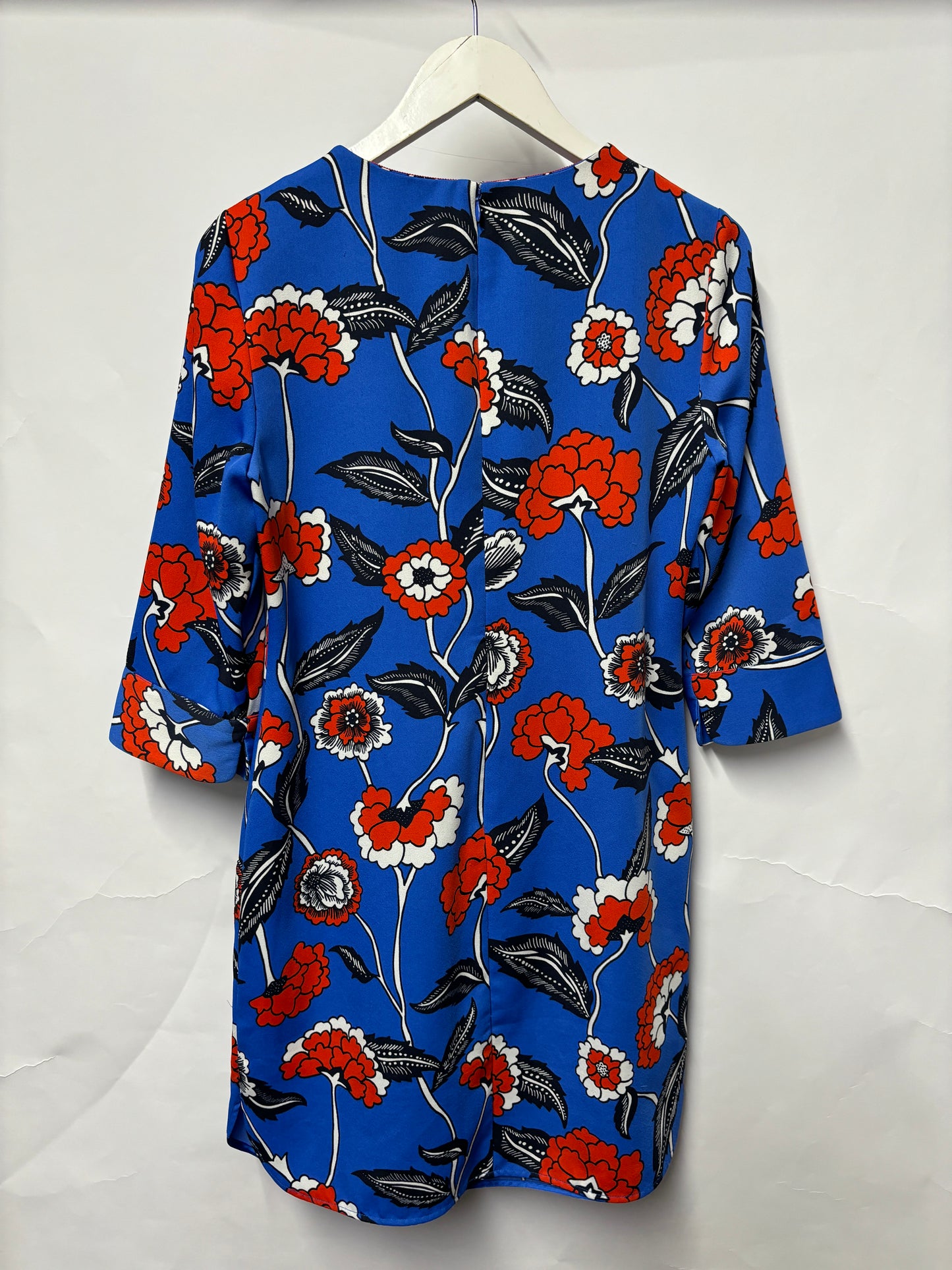 Boden Blue Floral Print Dress UK12