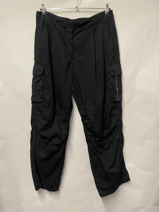 Me + Em Black Cotton Cargo Trousers 16