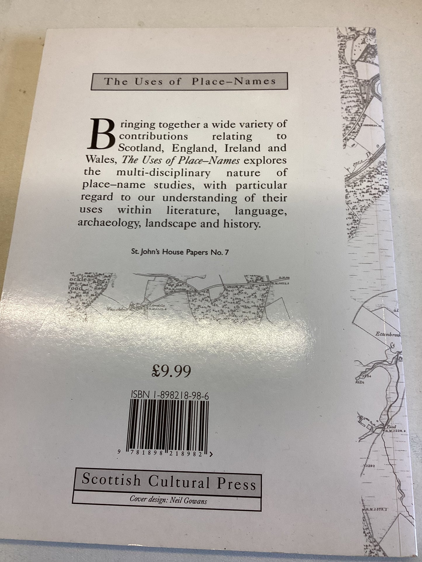 The Uses of Place-Names Edited By Simon Taylor Language,Landscape,Archaeology,Environment,Literature,History