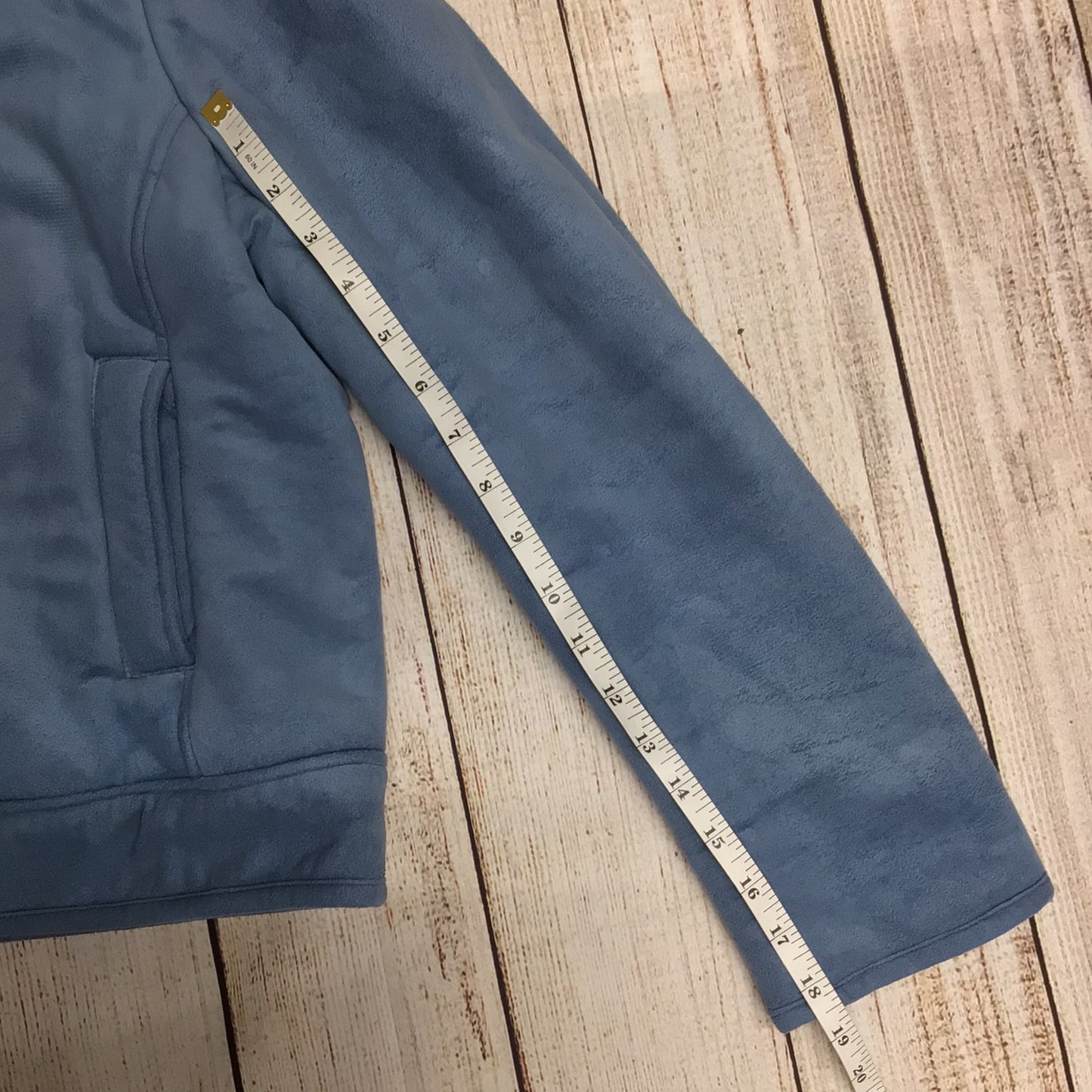 Nouveau Edition Light Blue Hooded Jumper w/Teddy Bear Lining Size 16 (on label)