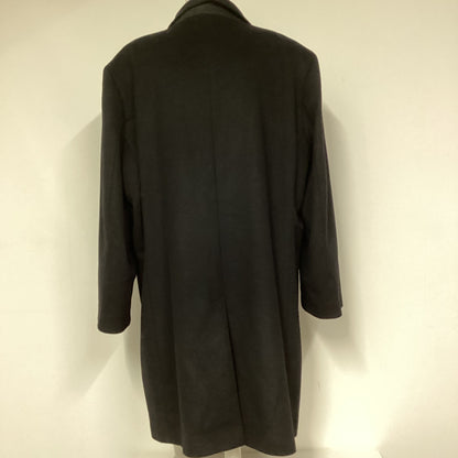 Slaters Black Wool Cashmere Blend Coat Size XXL