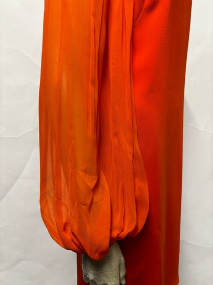 Amen Orange Balloon Sleeve Dress 8