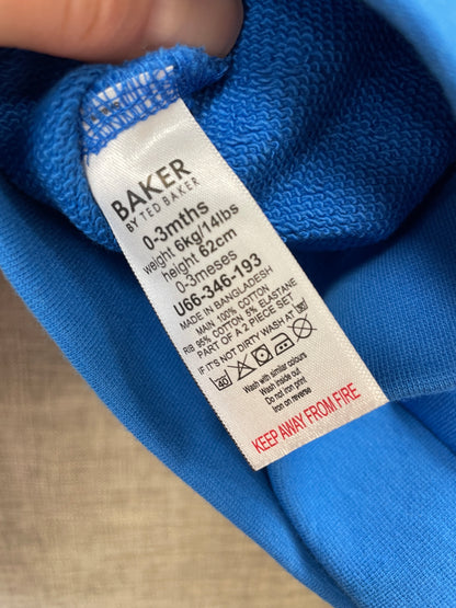 Baker by Ted Baker Cobalt Blue Baby Sweatshirt 0 - 3 Months