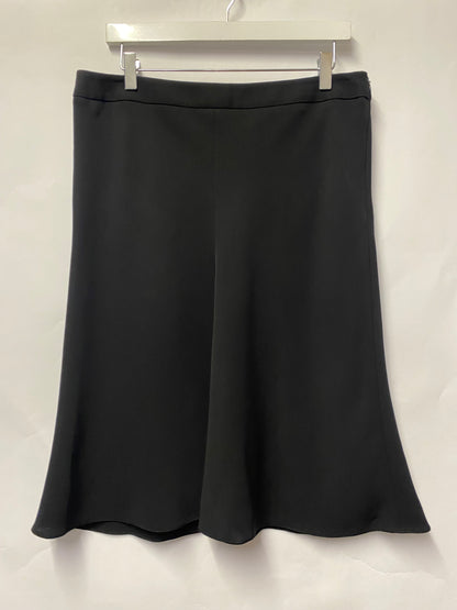 Giorgio Armani Black Flowy knee Length Skirt IT 46/14