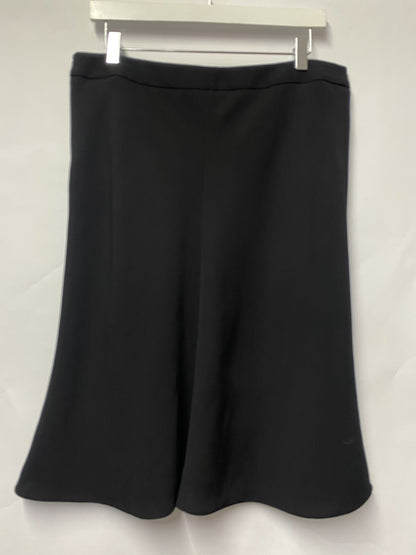 Giorgio Armani Black Flowy knee Length Skirt IT 46/14