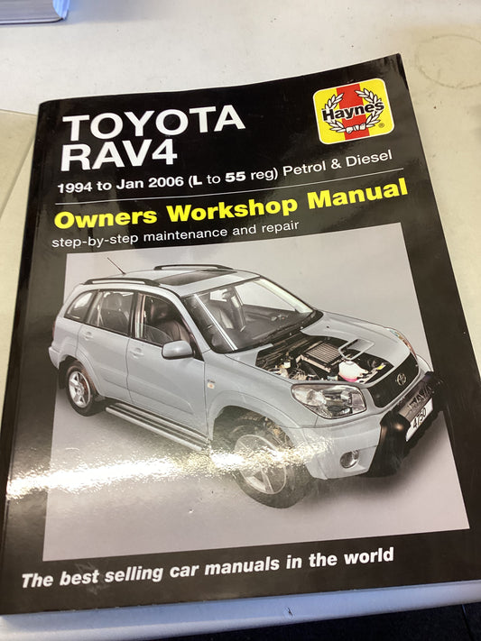 Toyota RAV4 1994 to Jan 2006 L to 55 Reg Petrol and Diesel Owners Workshop Manual