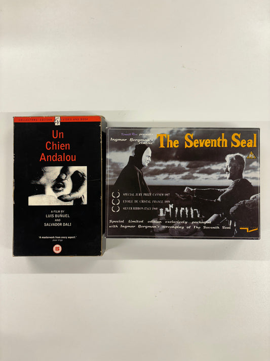 Un Chien Andalou, The Seventh Seal Vhs and Screenplays Collector Edition 1990's Box Sets