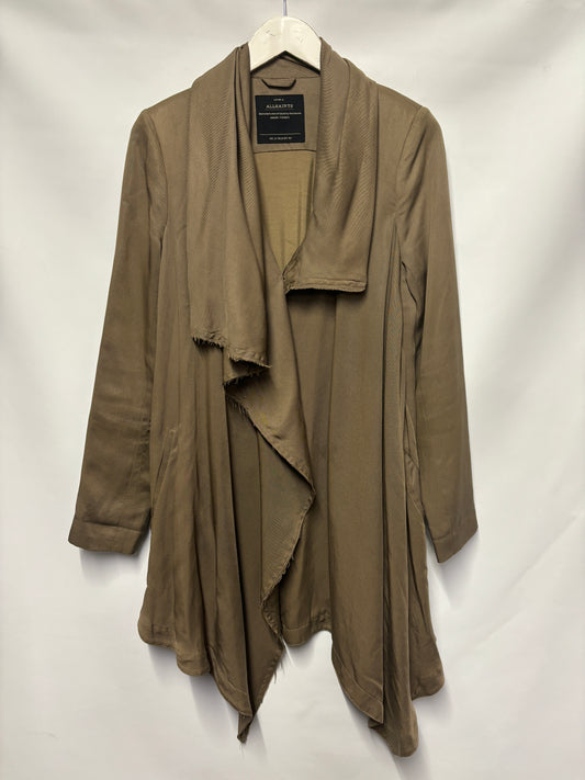 AllSaints Khaki Green Waterfall Jacket 12