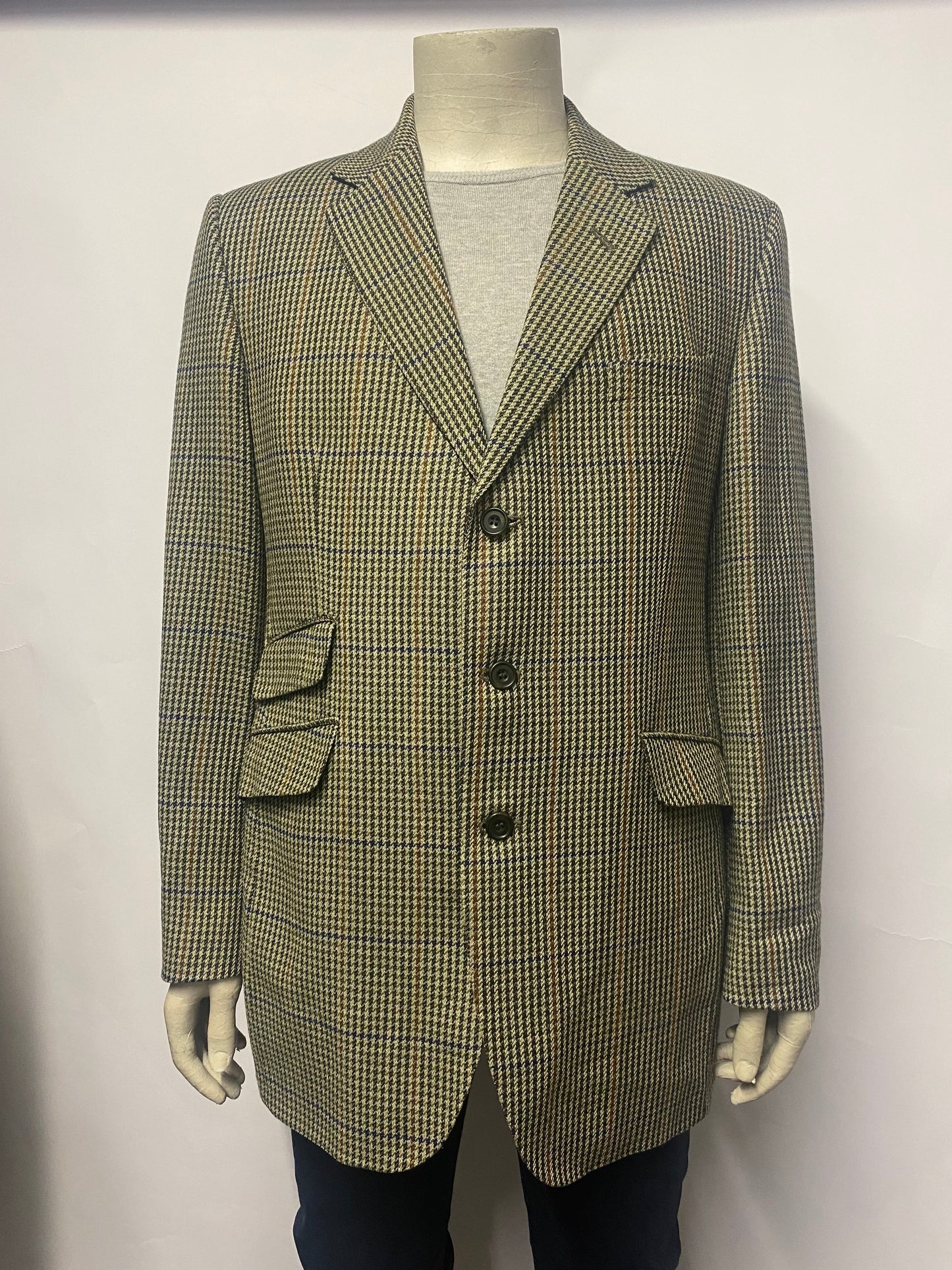 DAKS Green Mix Pure New Wool Blazer 42L