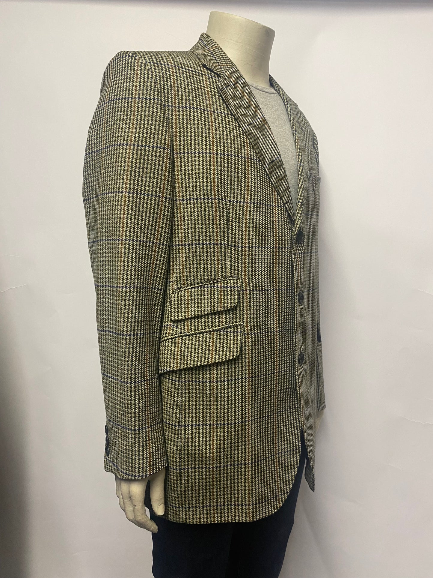 DAKS Green Mix Pure New Wool Blazer 42L
