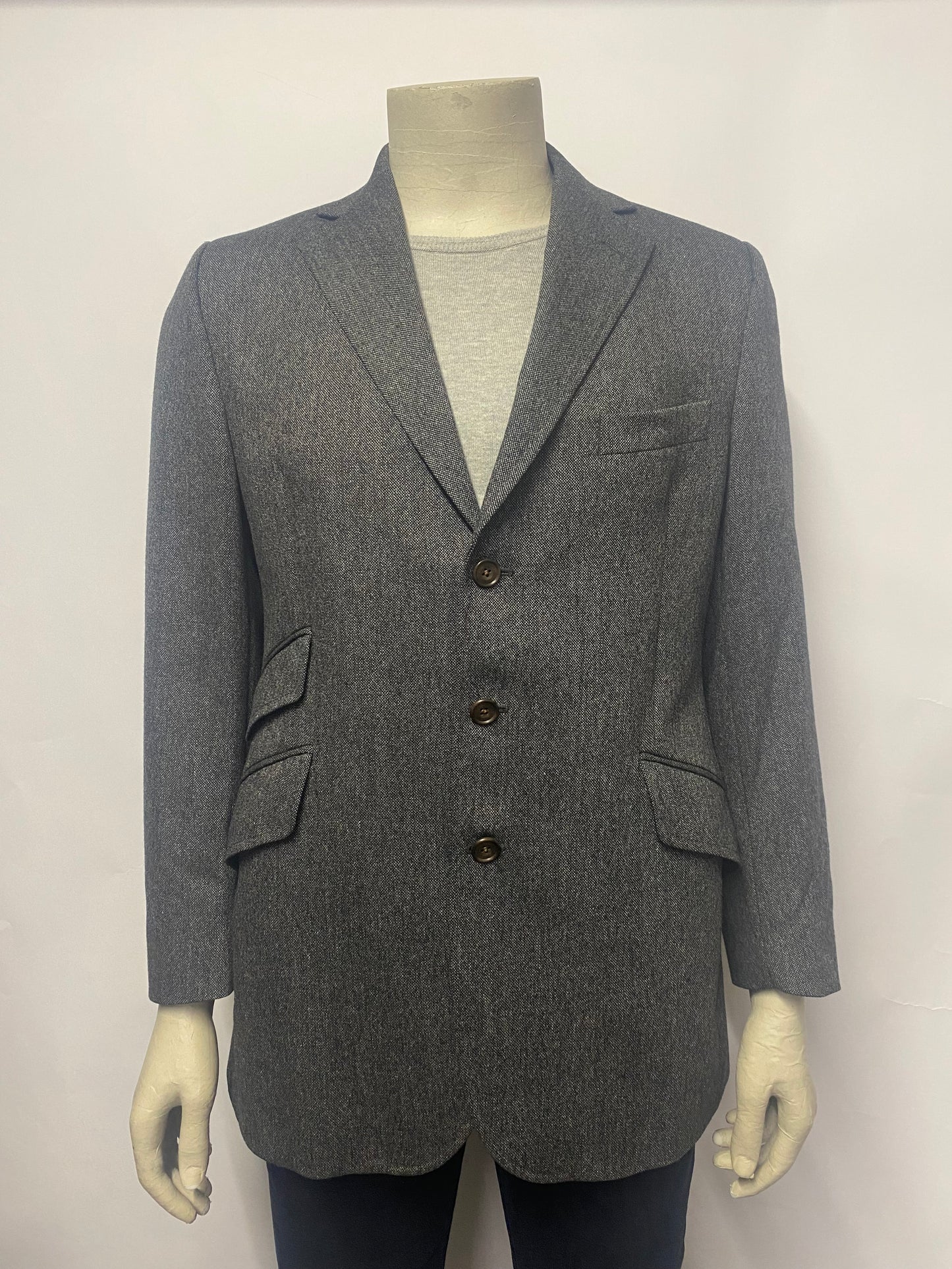 Hackett London Grey Wool Blazer 40R