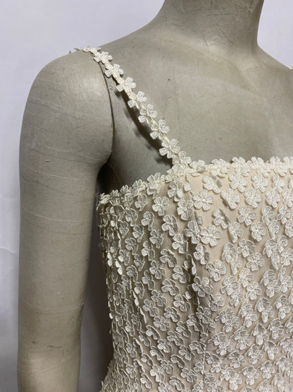 Louis Féraud Cream Floral Dress 10