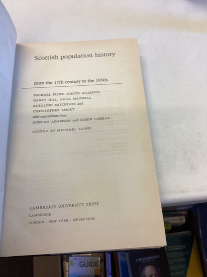 Scottish Population History From The Seventeenth Century to The 1930s
