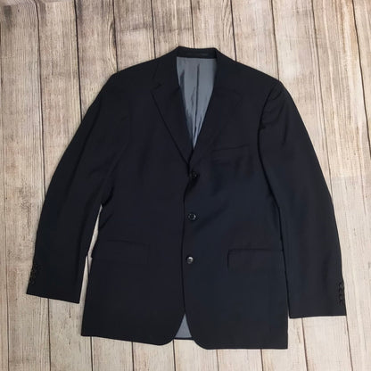 Hugo Boss Rosselini/Movie Black Suit Jacket 100% Wool Size 50