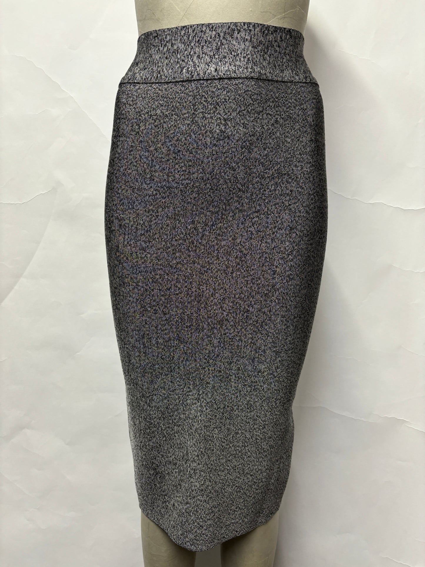 Gracia Grey knitted and Fitted Pencil Skirt S